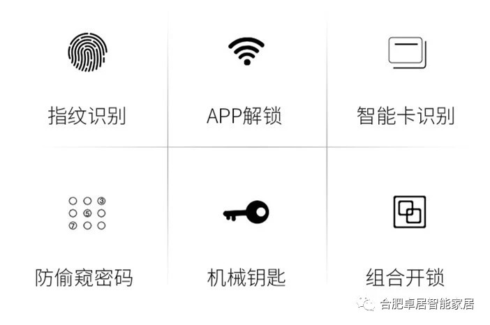 合肥卓居智能家居，指纹密码锁，家用防盗锁